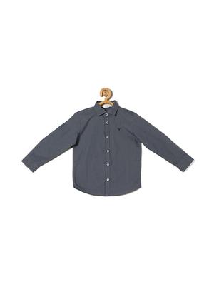 grey cotton blend shirt - 15608956 - Standard Image - 1