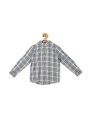 blue cotton blend shirt - 15608958 - Standard Image - 1
