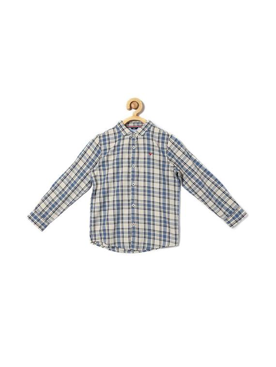 blue cotton blend shirt - 15608958 - Zoom Image - 1