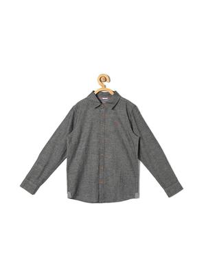grey cotton blend shirt - 15608962 - Standard Image - 1