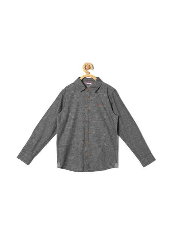 grey cotton blend shirt - 15608962 - Zoom Image - 1