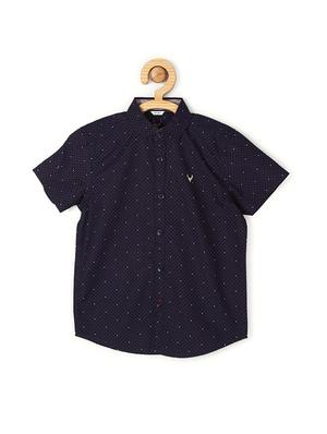 navy blue cotton shirt - 15608970 - Standard Image - 1