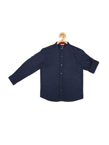 navy blue cotton shirt - 15608979 - Very Small Image - 1