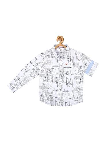 white cotton shirt - 15608980 - Very Small Image - 1
