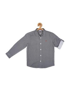 navy blue cotton shirt - 15608985 - Standard Image - 1