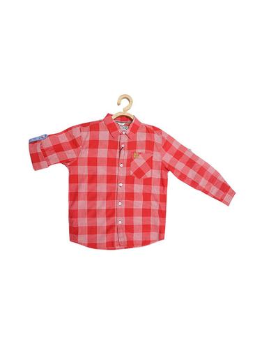 red cotton blend shirt - 15608992 - Very Small Image - 1