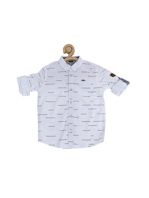 grey cotton blend shirt - 15608997 - Standard Image - 1