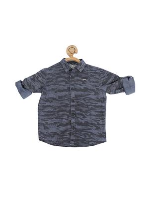 grey cotton blend shirt - 15608998 - Standard Image - 1