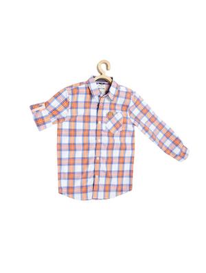 orange cotton blend shirt - 15608999 - Standard Image - 1