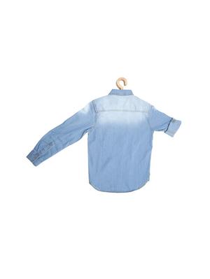 blue cotton shirt - 15609004 - Standard Image - 2