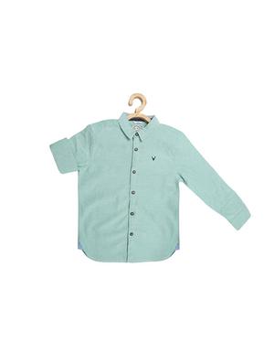 blue cotton blend shirt - 15609008 - Standard Image - 1