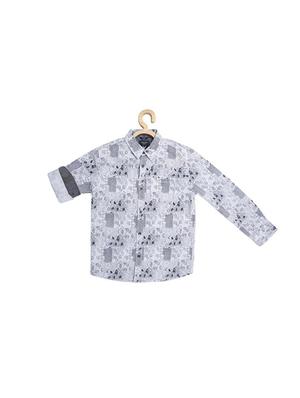 grey cotton blend shirt - 15609011 - Standard Image - 1
