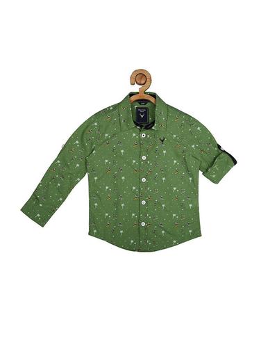green cotton shirt - 15609012 - Very Small Image - 1
