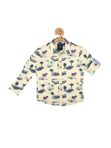 beige cotton shirt - 15609017 - Very Small Image - 1