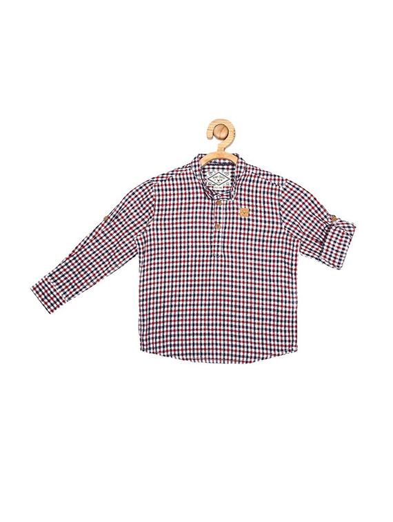 red cotton shirt - 15609021 - Zoom Image - 1