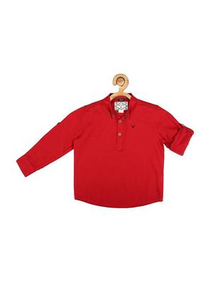 red cotton shirt - 15609022 - Standard Image - 1