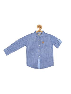 blue cotton shirt - 15609026 - Standard Image - 1