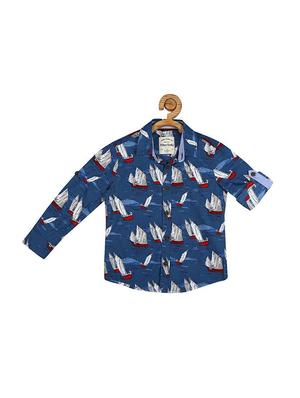 blue cotton shirt - 15609028 - Standard Image - 1