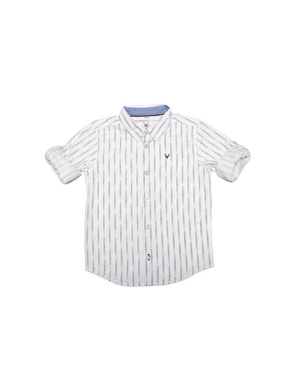 white cotton blend shirt - 15609030 - Zoom Image - 1