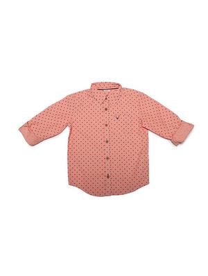 orange cotton blend shirt - 15609031 - Standard Image - 1