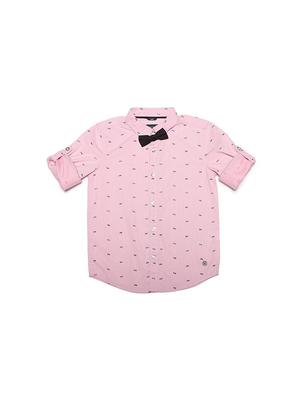 pink cotton blend shirt - 15609033 - Standard Image - 1