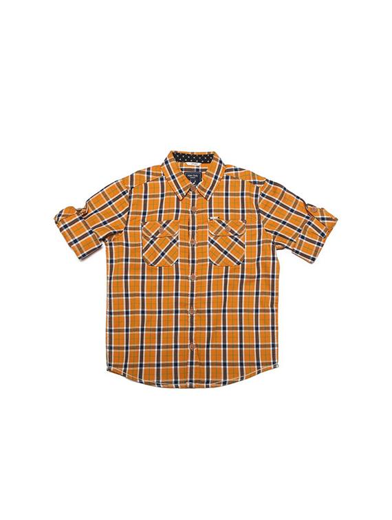 yellow cotton blend shirt - 15609034 - Zoom Image - 1
