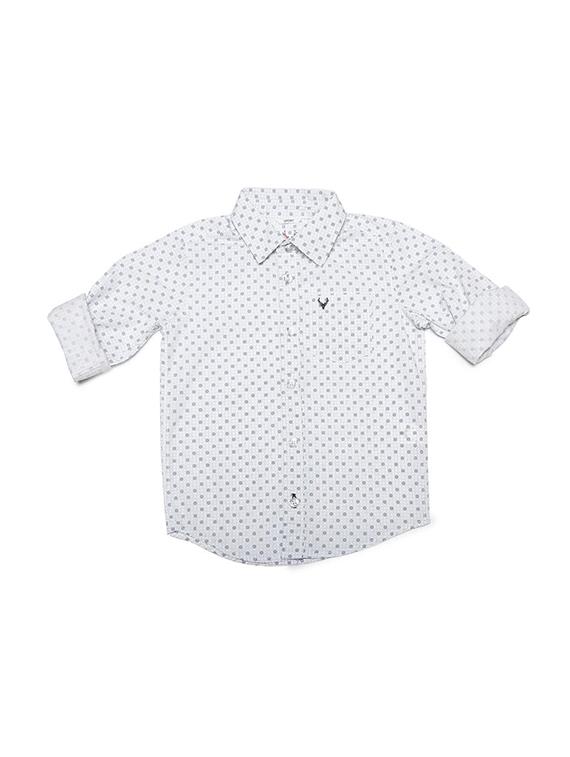 white cotton blend shirt - 15609040 - Zoom Image - 1