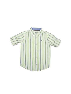 white cotton blend shirt - 15609042 - Standard Image - 1