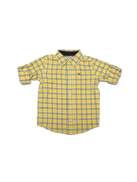 yellow cotton blend shirt - 15609043 - Zoom Image - 1