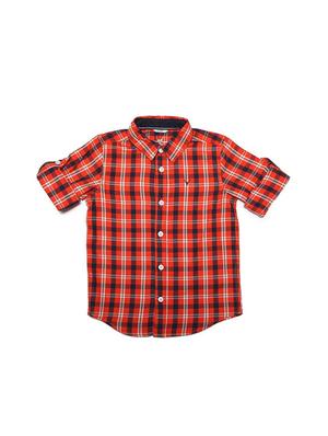 orange cotton blend shirt - 15609044 - Standard Image - 1