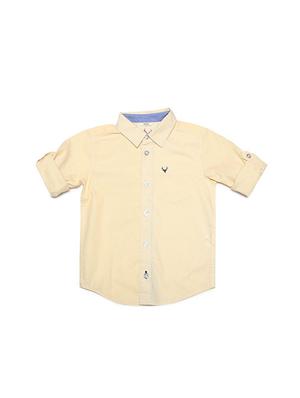 beige cotton blend shirt - 15609047 - Standard Image - 1