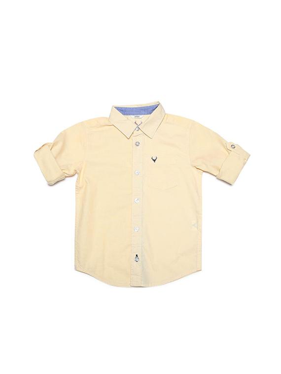 beige cotton blend shirt - 15609047 - Zoom Image - 1