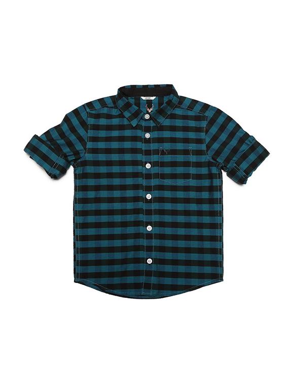 blue cotton blend shirt - 15609048 - Zoom Image - 1