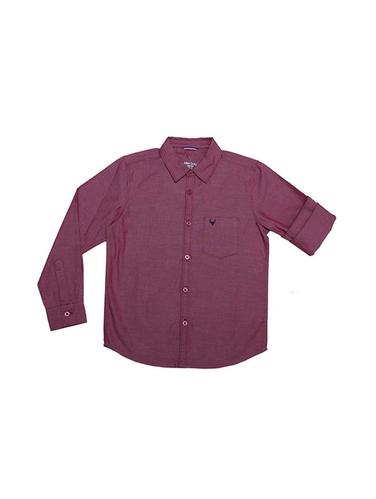 red cotton blend shirt - 15609061 - Very Small Image - 1