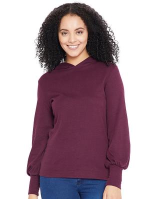 Purple hooded sweatshirt - 15609069 - Standard Image - 1