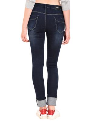 turn-up hem stone washed jeans - 15609179 - Standard Image - 3