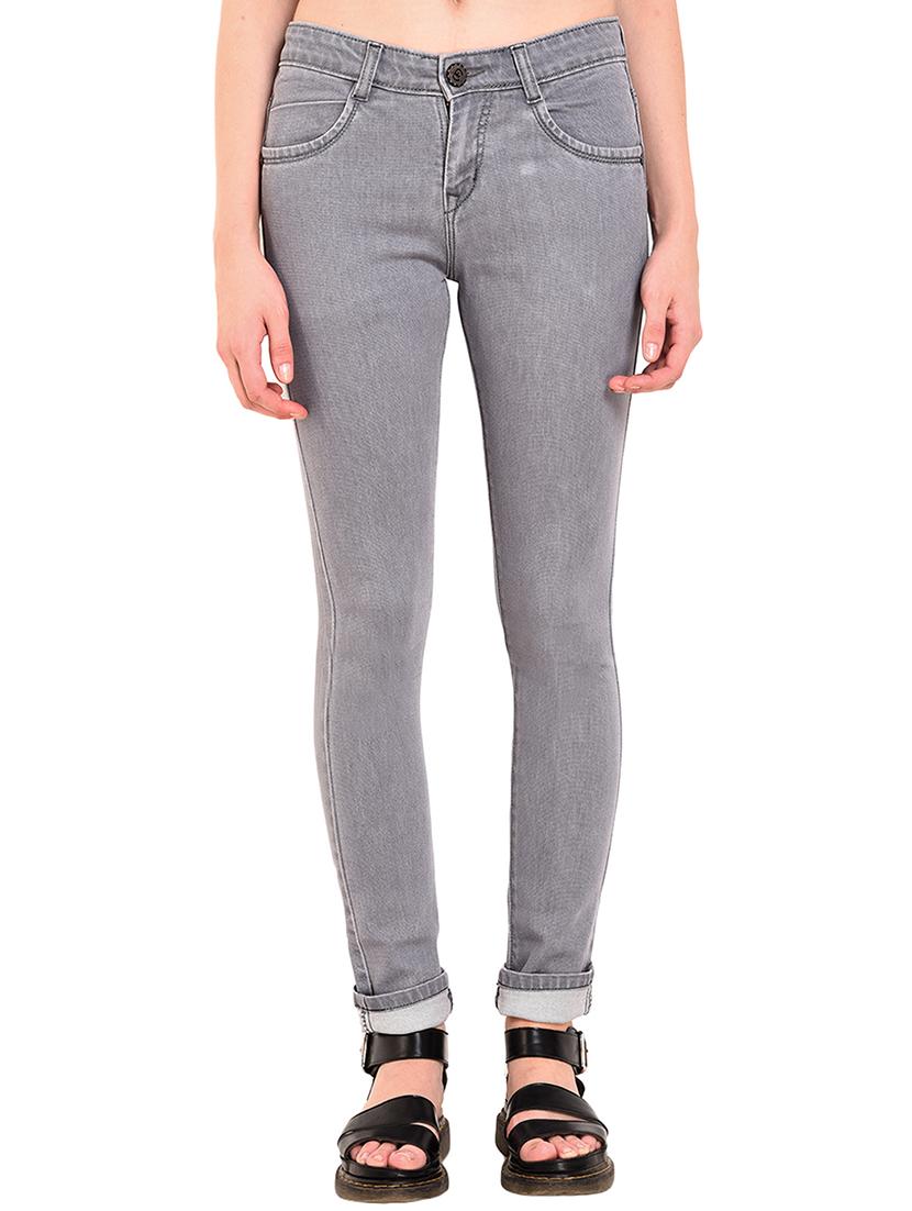 turn-up hem skinny jeans - 15609180 - Zoom Image - 1