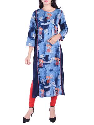 Abstraict straight kurta - 15609211 - Standard Image - 1