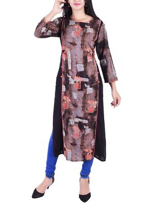 Abstraict straight kurta - 15609217 - Standard Image - 1