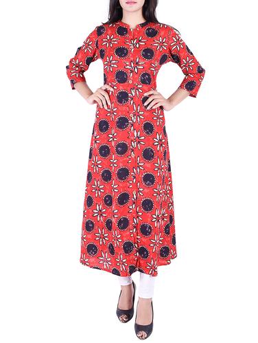 A-line printed kurta - 15609231 - Very Small Image - 1
