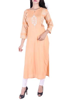 Printed straight kurta - 15609232 - Standard Image - 1