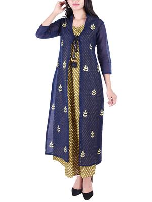 Layered printed kurta - 15609240 - Standard Image - 1