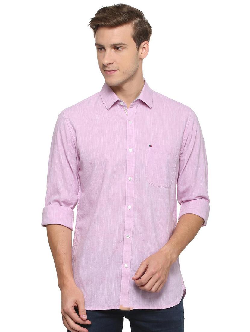 purple cotton casual shirt - 15609280 - Zoom Image - 1