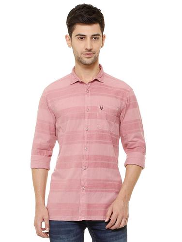 pink cotton casual shirt - 15609306 - Very Small Image - 1