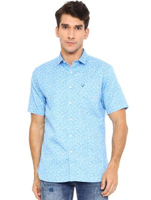 blue cotton casual shirt - 15609331 - Standard Image - 1