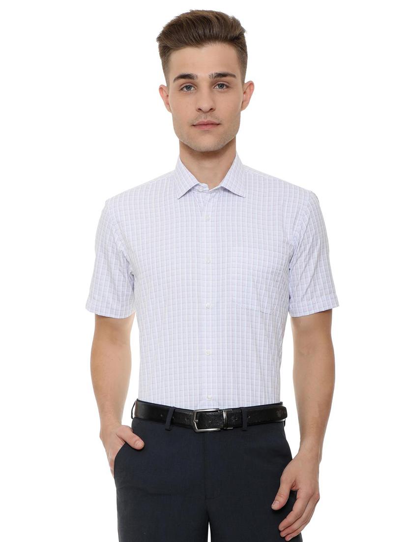 white cotton blend casual shirt - 15609339 - Zoom Image - 1