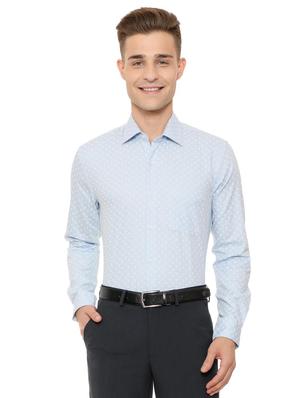 blue cotton casual shirt - 15609341 - Standard Image - 1
