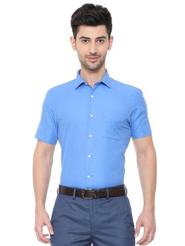 blue cotton formal shirt - 15609342 - Very Small Image - 1