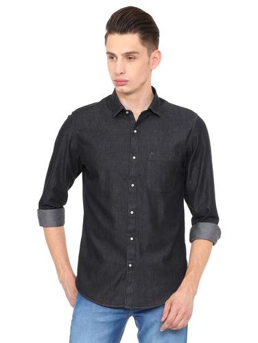 black cotton casual shirt - 15609347 - Very Small Image - 1