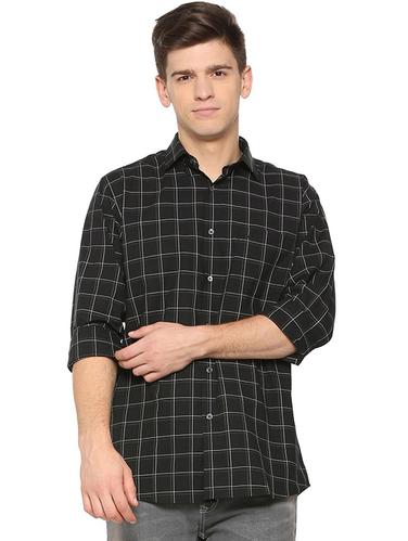 black cotton casual shirt - 15609391 - Very Small Image - 1